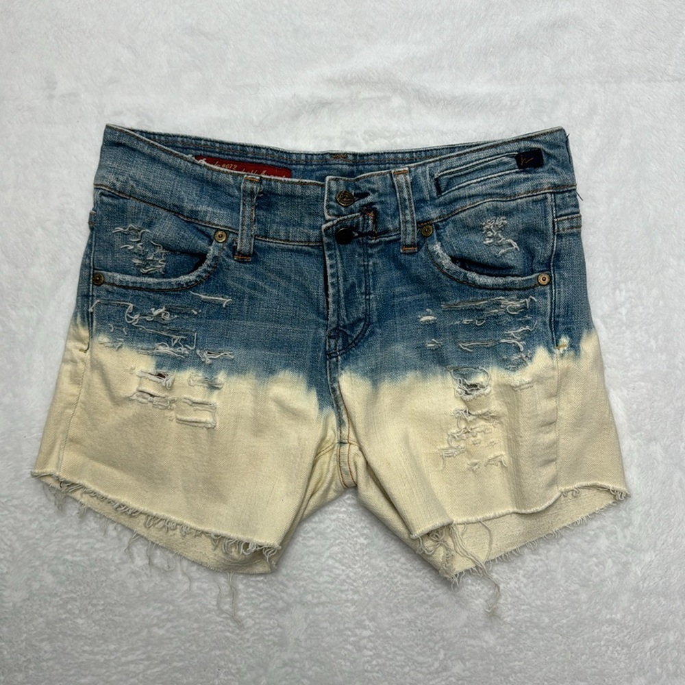 Citizens of humanity, cut off denim jeans shorts size 26 ambre bleached traveler - Picture 1 of 12